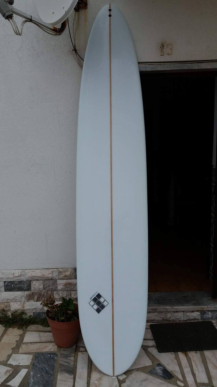 Longboard single fin 9'1" surfboard for rent Surfy Nomads surf rental