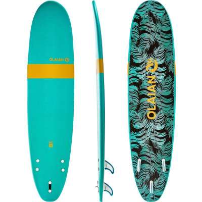 Softboard Olaian 8'0 surfboard for rent 